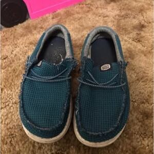 Hey Dude Kids' Teal Casual Shoes